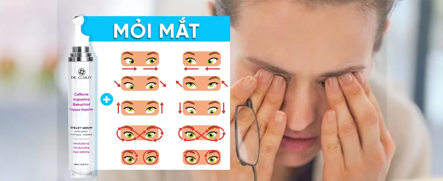Cách Giảm Mỏi Mắt Hiệu Quả: Giải Pháp Từ Các Sản Phẩm Dưỡng Mắt
